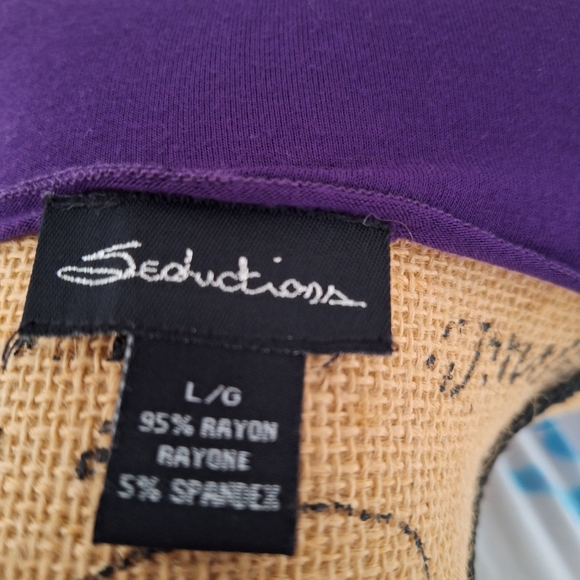 ⭐3/$20 Beautiful Purple Lightweight Stretchy Cardigan/Duster/Cover-up Sz Lg - Picture 10 of 12